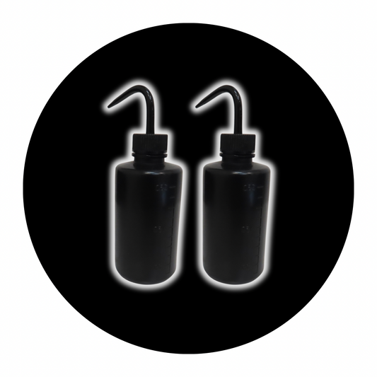 Black lash wash bottle